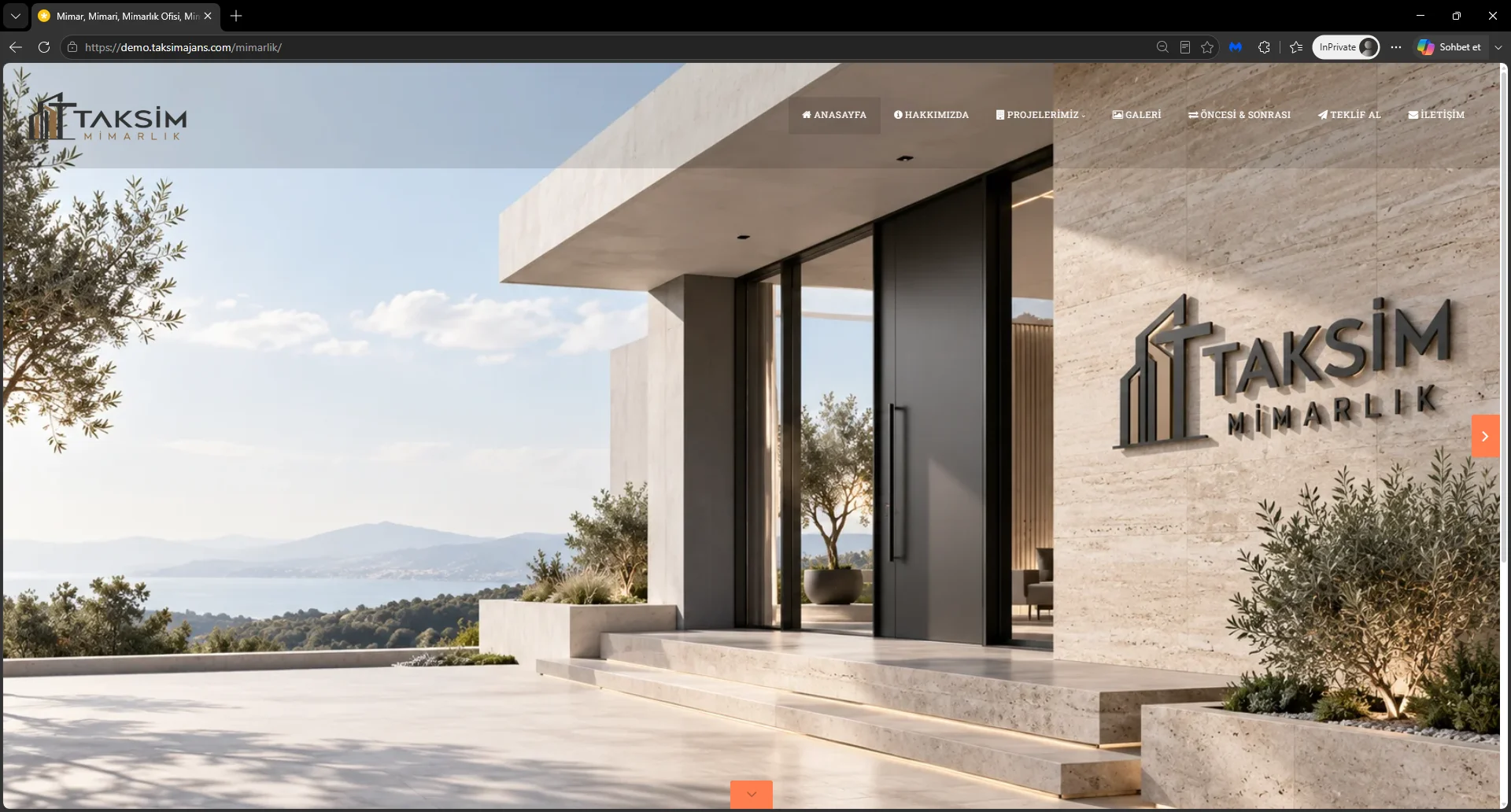 Demo Mimarlık Sitesi