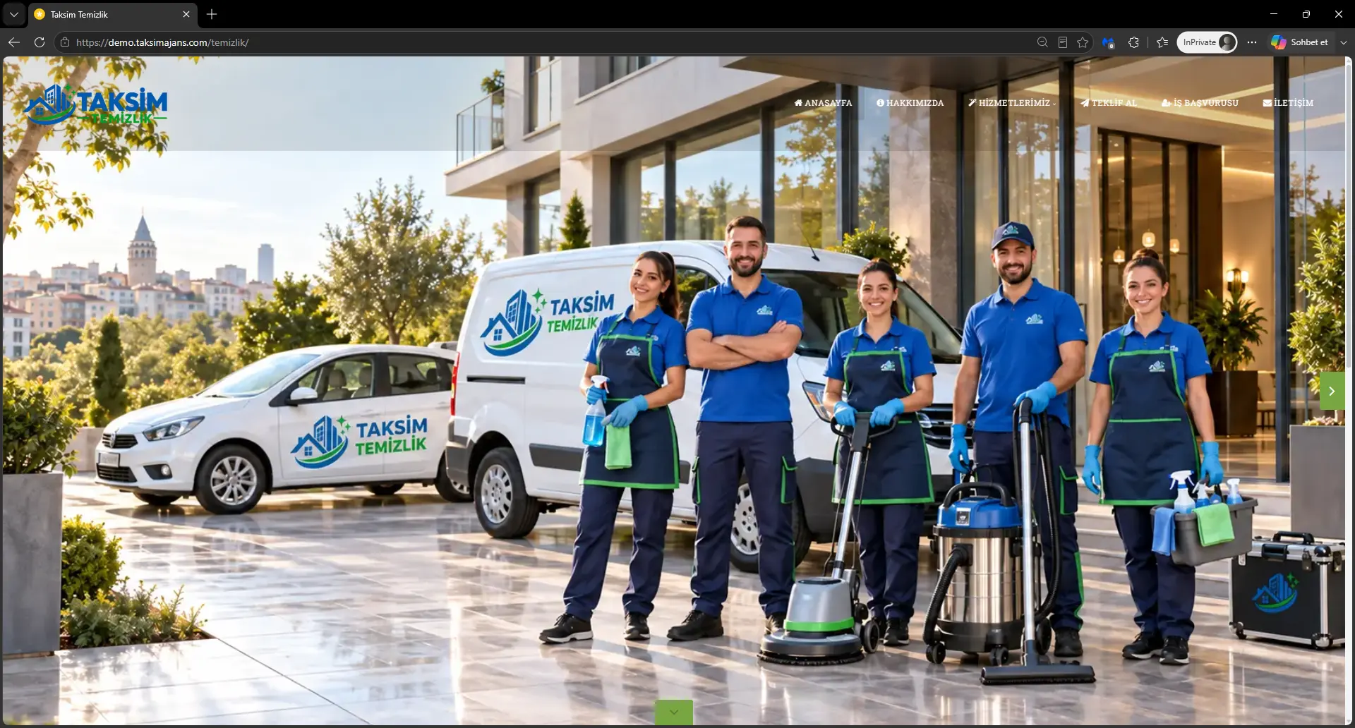 Demo Temizlik Firması Sitesi