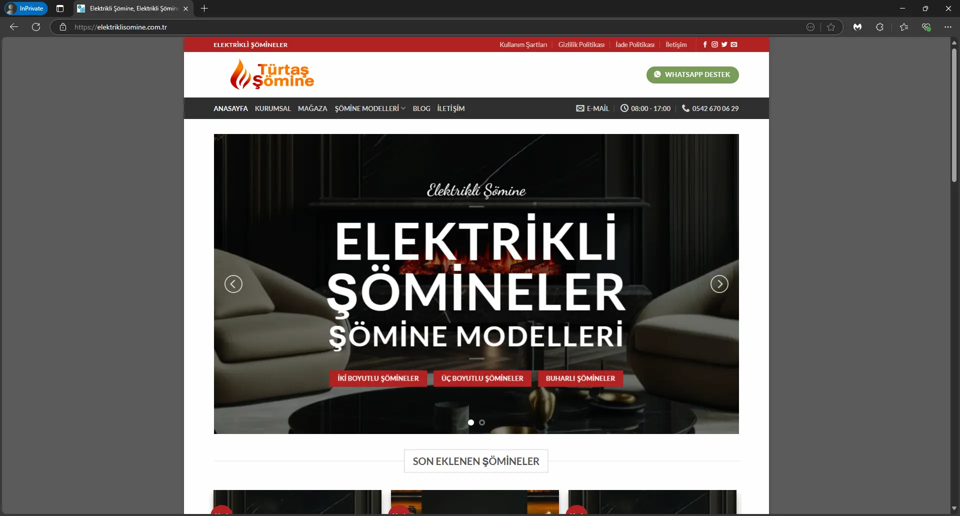 Elektrikli Şömine